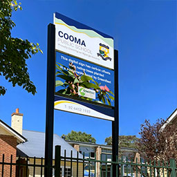 Cooma Front LED Digital School Signs Social