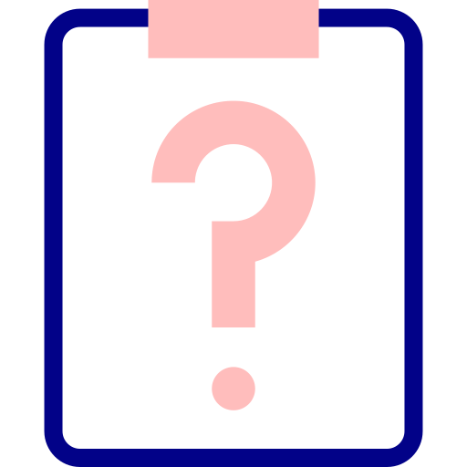 clipboard with question mark icon